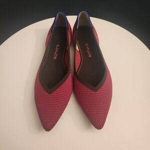 Rothys NWOT size 10.5 magenta points DISCONTINUED COLOR
